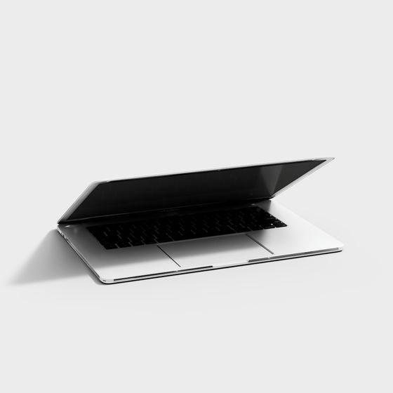 Sleek Minimalist Laptop 3D model for Creative Projects