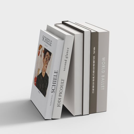 Elegant 3D Model Books for Design Projects
