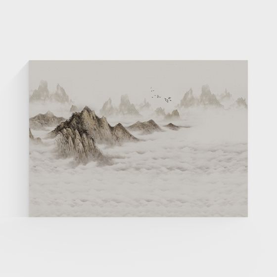 Misty Peaks 3D Model