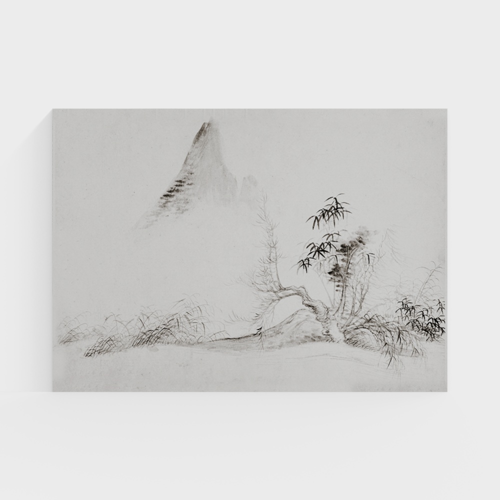 Современная стеновая ткань Ailan - новый высококачественный элегантный настенный рисунок в китайском стиле для гостиной и спальни, минималистичный пейзаж 91