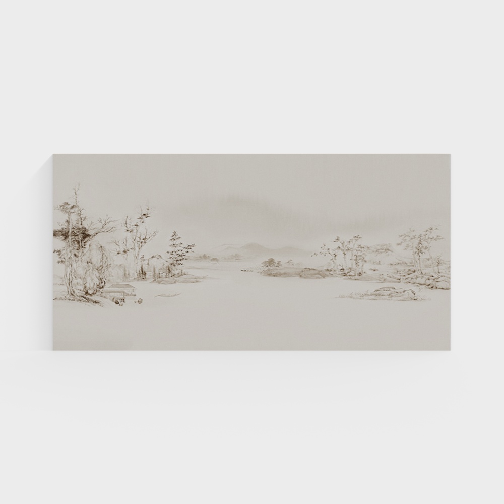 Mountain Water Serenity 3D model