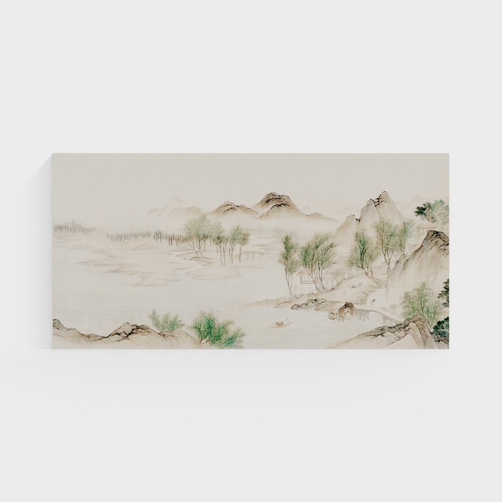 Ink Wash Jiangnan 3D Model