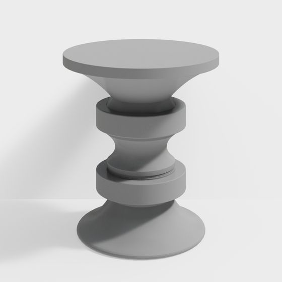 Spiral Round Table 3D model