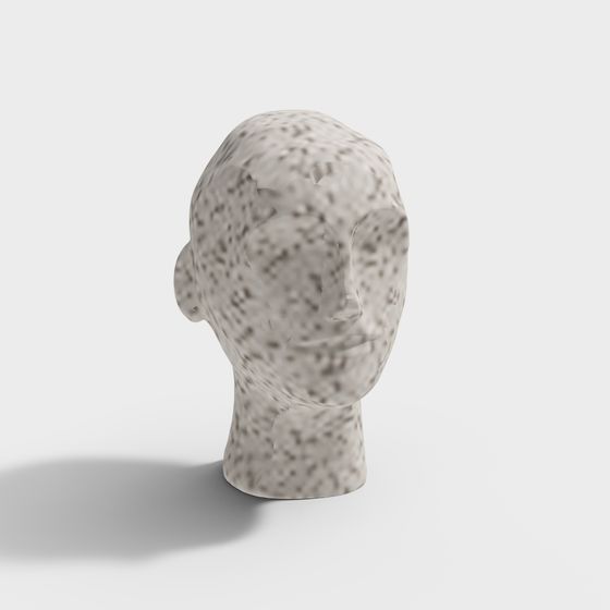 Abstract Human Head 3D model