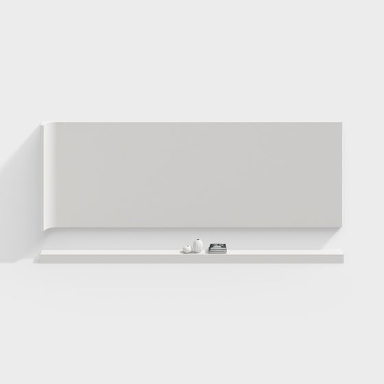 Stylish Minimalist Floating Shelf 3D model