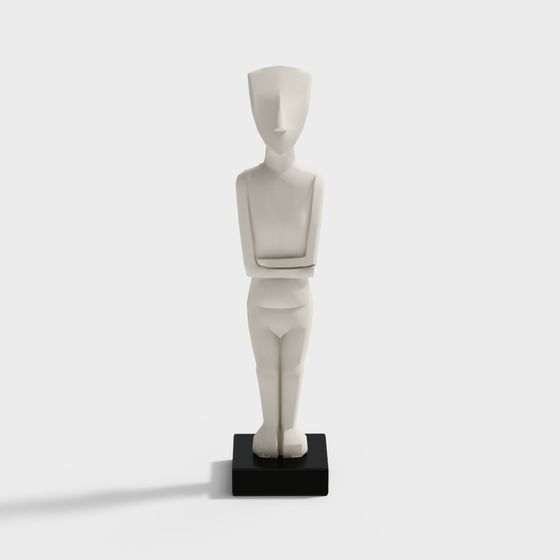 Abstract Human 3D model - Low Poly Design