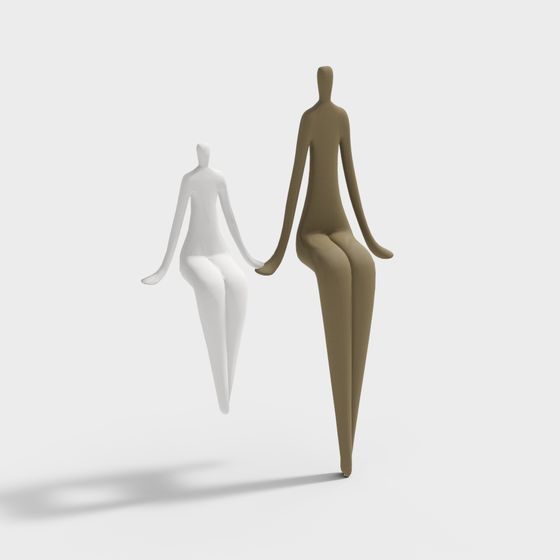 Hand-in-Hand Companions 3D model