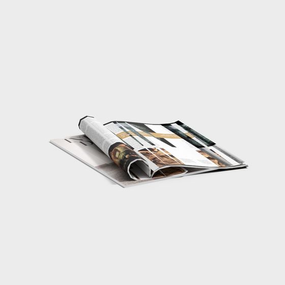 Realistic Magazine 3D model for Creative Projects