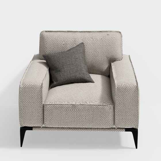 Urban Comfort 3D model Sofa for Modern Spaces