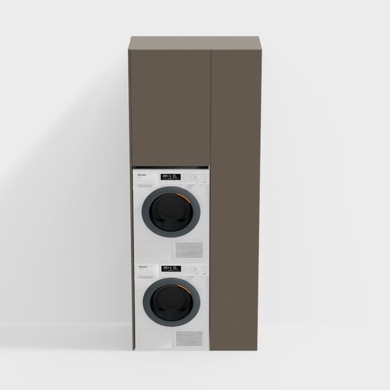 Stackable Washer 3D model for Modern Interiors