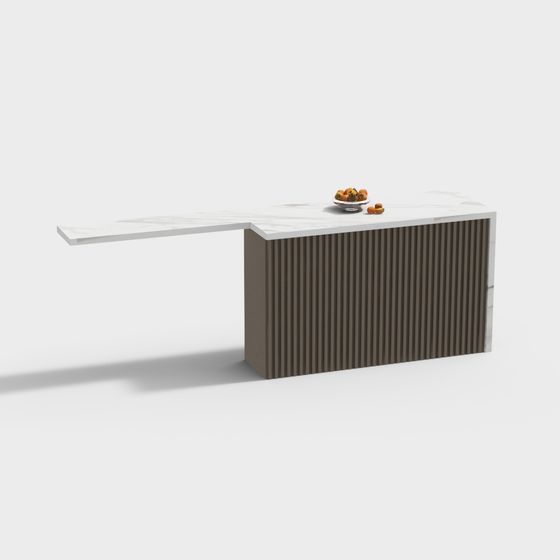 Trendy Bar Counter 3D model for Modern Interiors