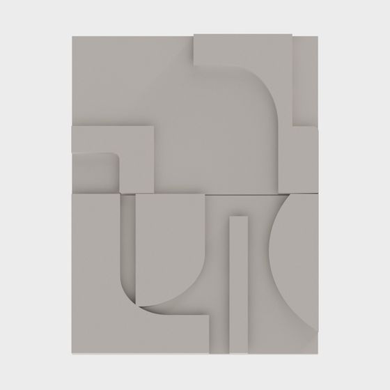 Abstract Geometry 3D model for Creative Projects