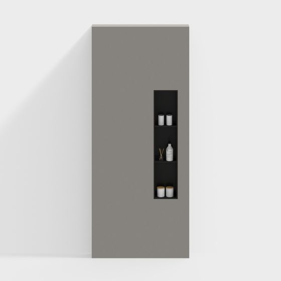 Minimalist Wall Shelf 3D model for Modern Spaces