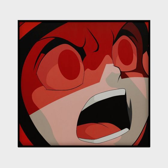 Roaring Face 3D model - Low Poly & High Detail