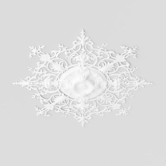Vintage Ceiling Medallion 3D model for Creative Spaces