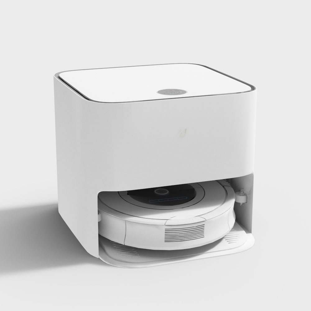 Sleek Smart Vacuum Robot 3D model