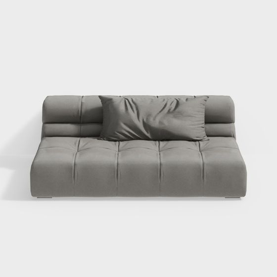 Elegant Low-Poly Sofa 3D Model