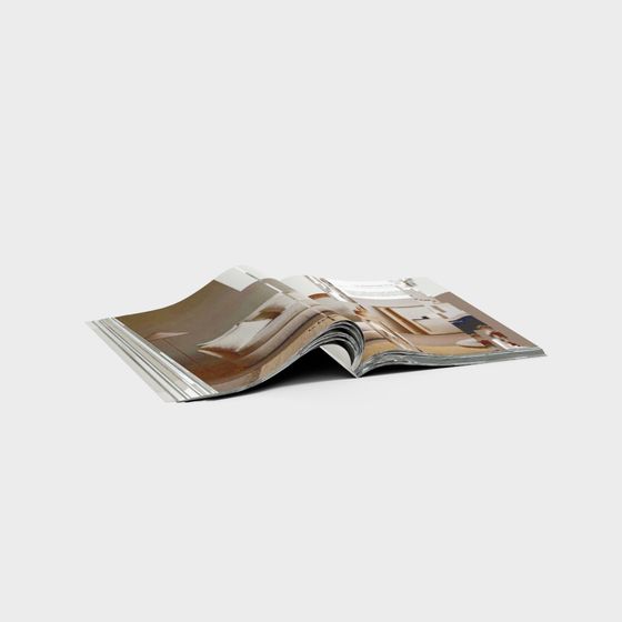 Folded Magazine 3D model for Modern Aesthetics