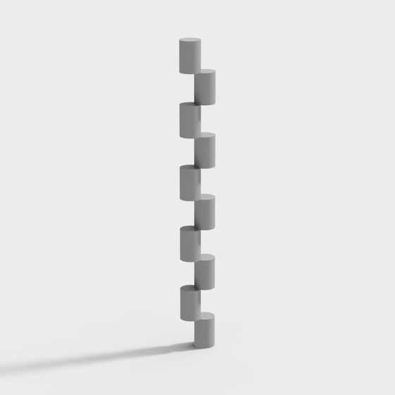 Stacked Cylinders 3D model for Creative Projects