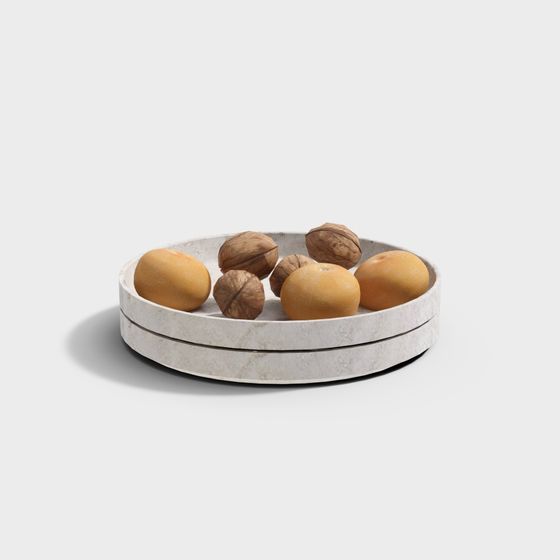 Elegant Fruit Bowl 3D model for Modern Interiors
