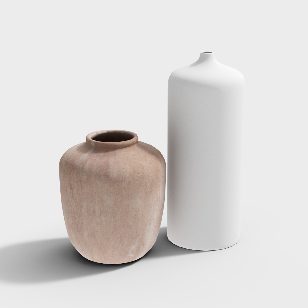 Elegant Ceramic Vase 3D Models