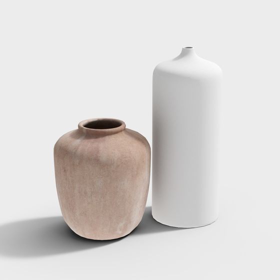 Elegant Ceramic Vase 3D Models