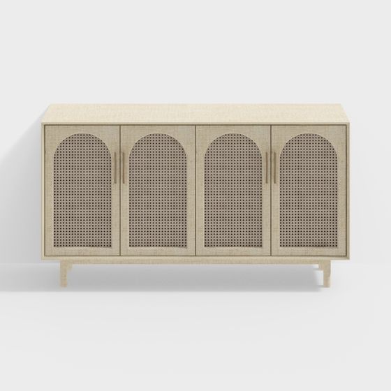 Minimalist Storage Cabinet 3D model