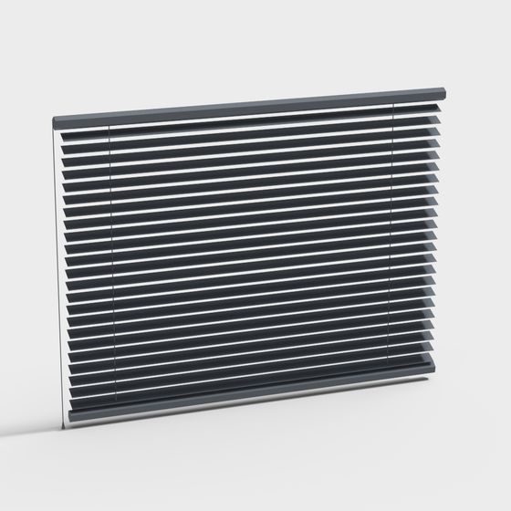 Elegant Low-Polygon Shutter 3D Model