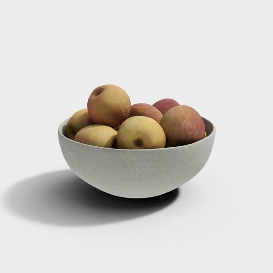 Fruit Bowl 3D model with Realistic Detail
