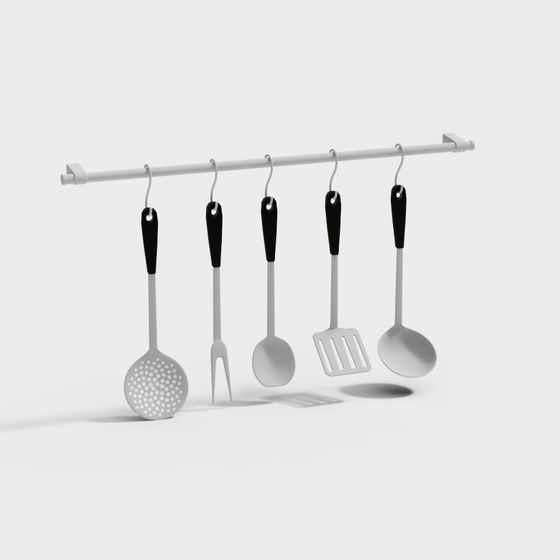 Kitchen Utensils Rack 3D model