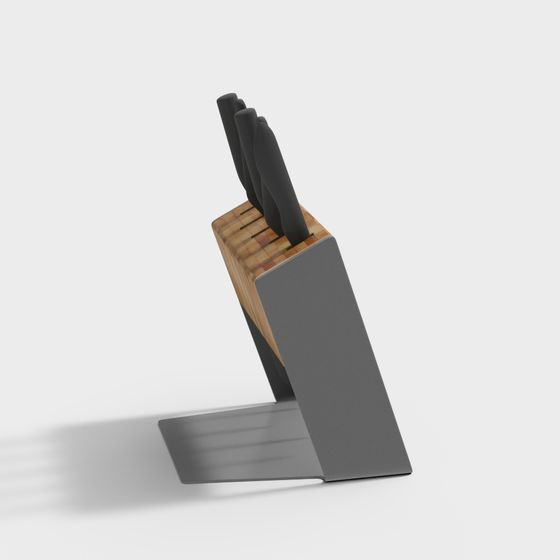 Minimalist Knife Holder 3D model for Home and Office