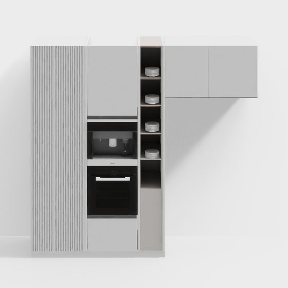 Urban Kitchen Cabinet 3D model