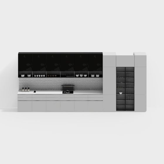 Modern Urban Kitchen 3D model