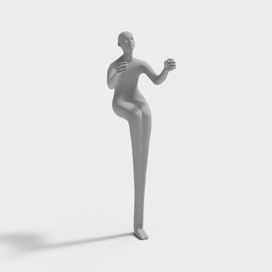 Abstract Dancer 3D model