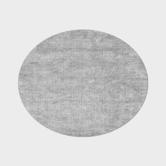 Low Poly Gray Round Carpet 3D model