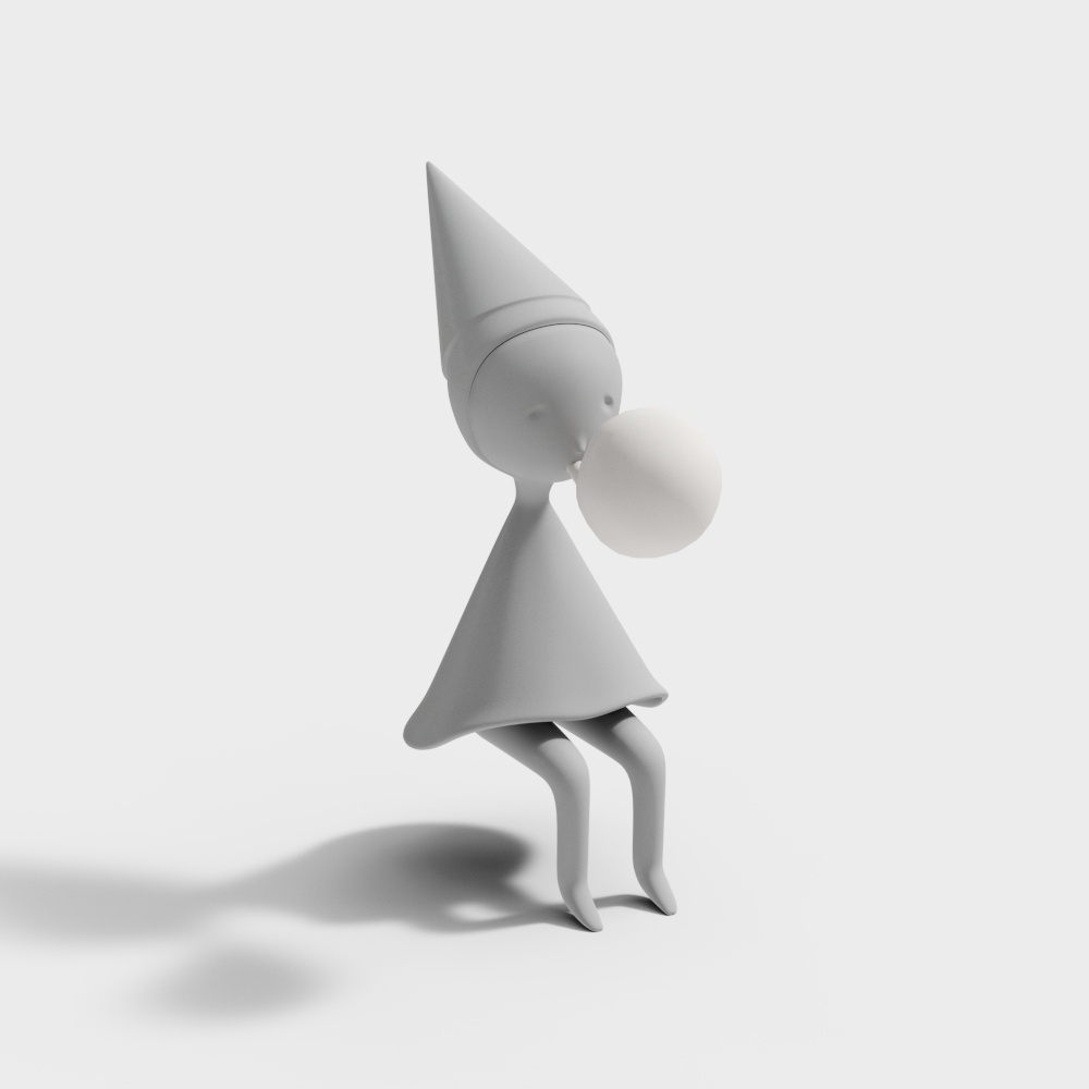 Charming Bubble Sprite 3D model for Creative Projects