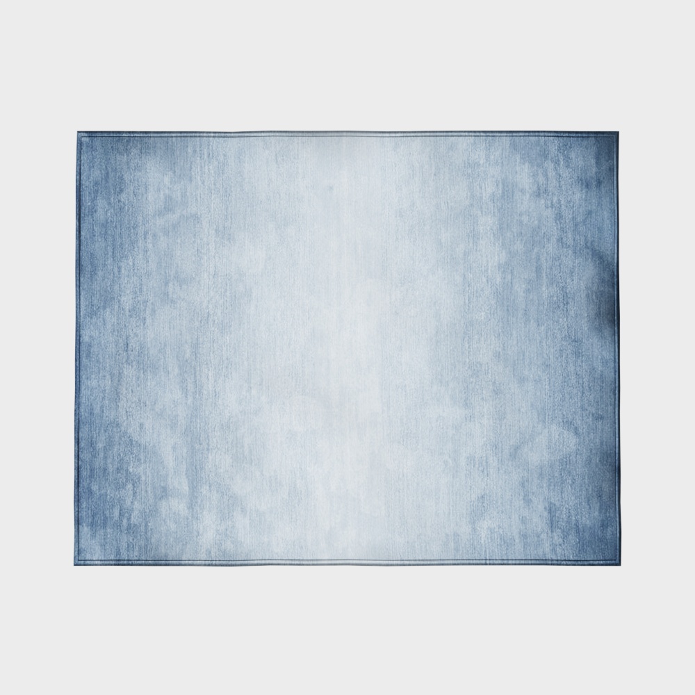 Blue Gradient Rug 3D model