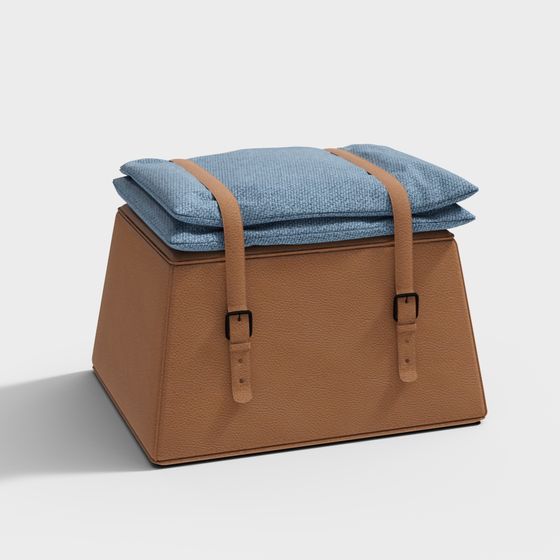 Cozy Ottoman 3D model