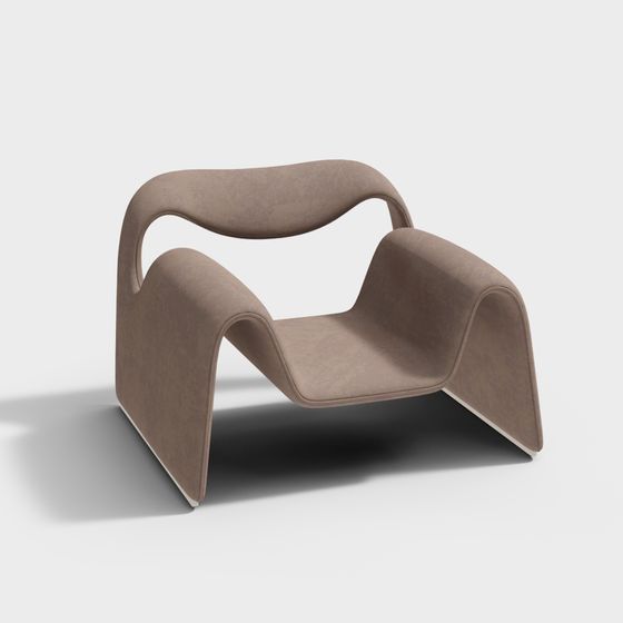 Streamlined Sofa 3D model