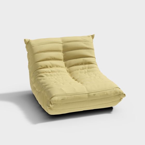 Stylish Low Poly Sofa 3D model for Modern Interiors