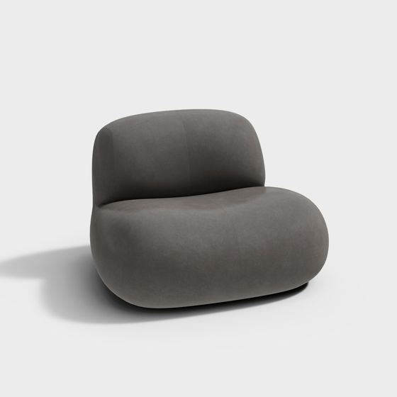 Streamlined Sofa 3D model for Modern Aesthetics