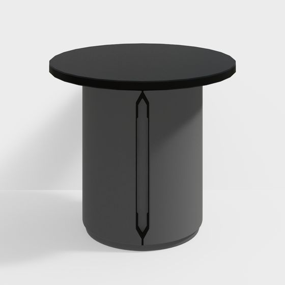 City Pen Low Polygon Round Table 3D model