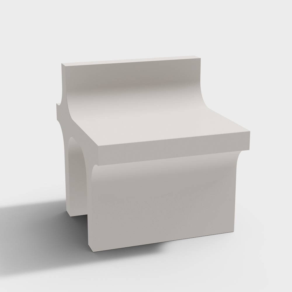 Urban Corner Bench 3D model