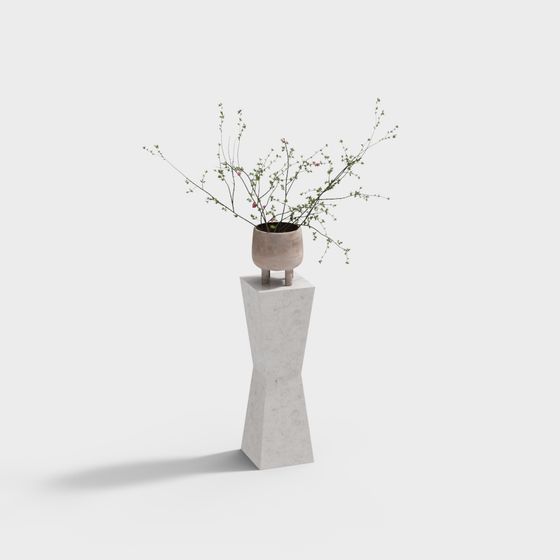 Urban Greenery Vase 3D model