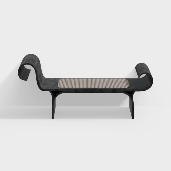 Urban Retreat 3D model Bench for Modern Spaces