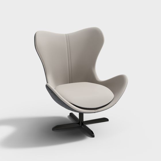 Elegant Low-Poly Armchair 3D Model