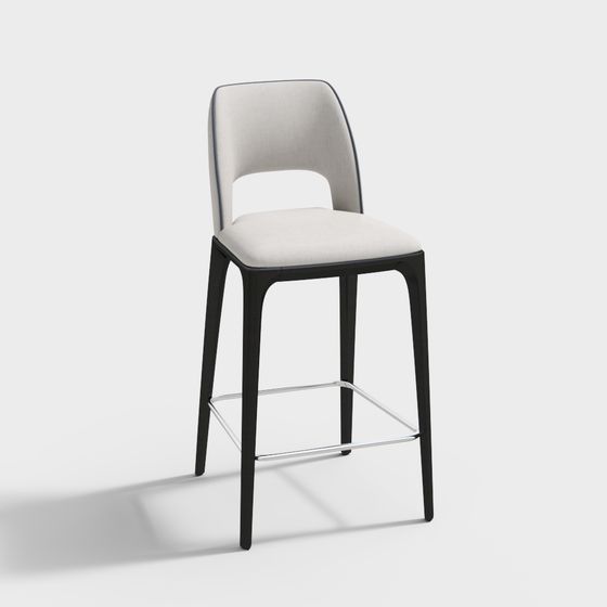 Urban Luxury Bar Stool 3D model
