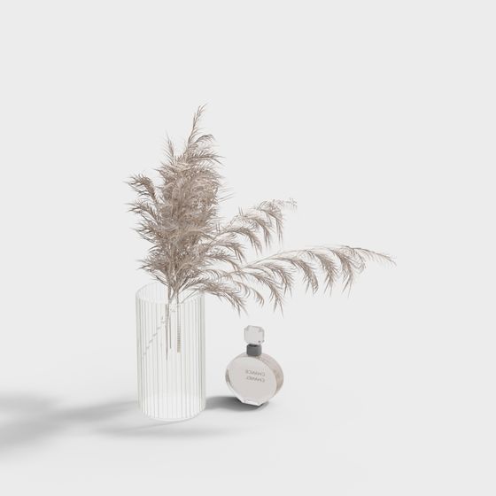 Elegant Vase & Perfume 3D model for Creative Projects