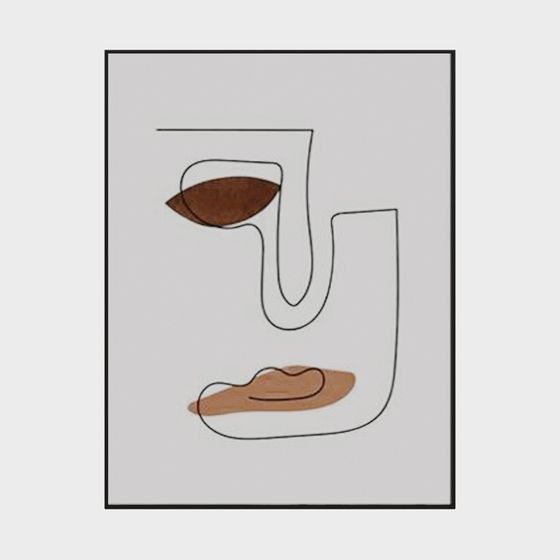 Abstract Line Mask 3D model for Creative Spaces