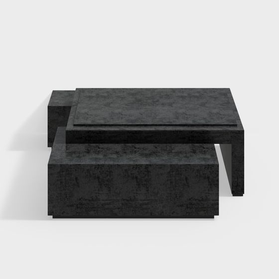 Concrete Step Table 3D model